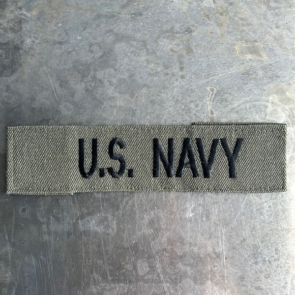 U.S. NAVY embroidered tape patch - vintage - Picture 1 of 10